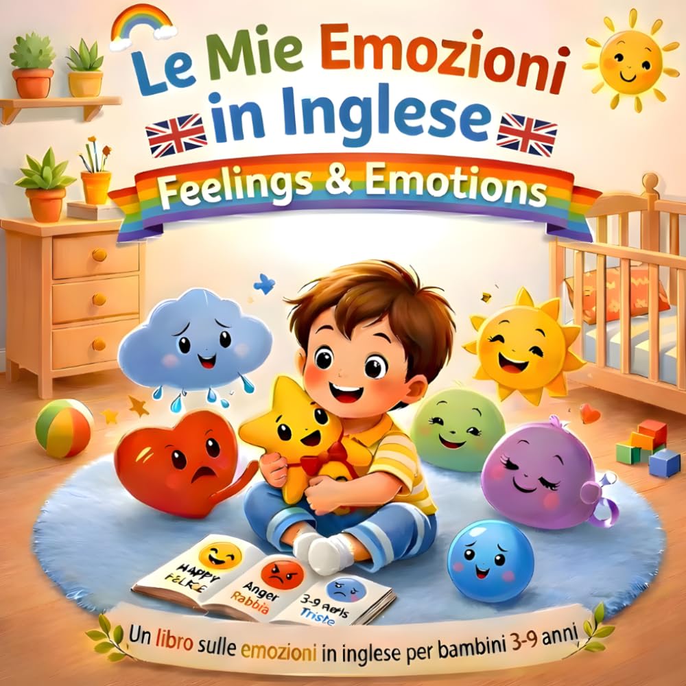 Le Mie Emozioni in Inglese Feelings & Emotions: Un libro sulle emozioni in inglese per bambini 3-9 anni (Imparare l’inglese nella routine quotidiana per bambini)