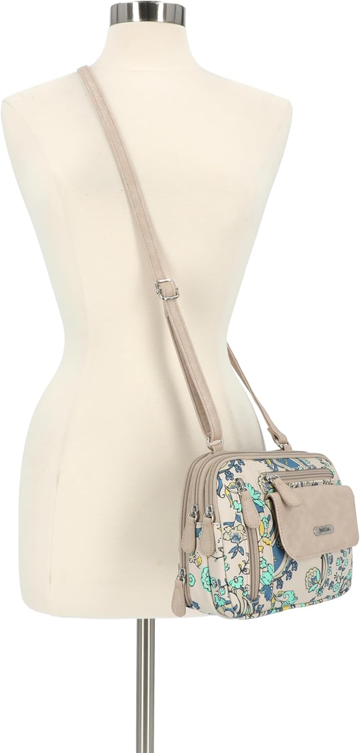 MultiSac Zippy Triple Compartment Crossbody Bag - Image 5