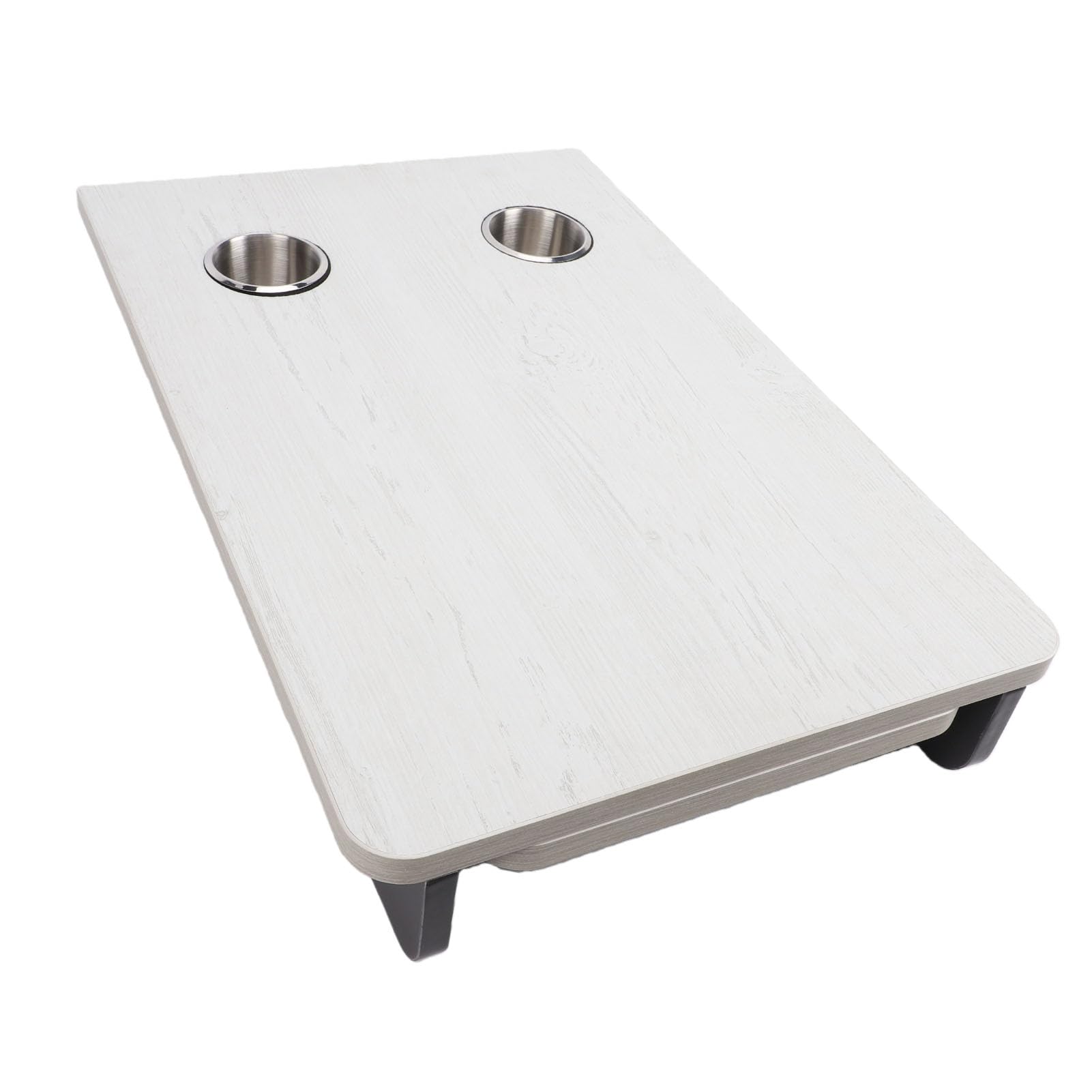 Keenso Tavolo per, Tavolo in Legno Salvaspazio Rimovibile con Design Telescopico Estraibile per Barca da Campeggio e Yacht, 600x400x100 Mm (White)