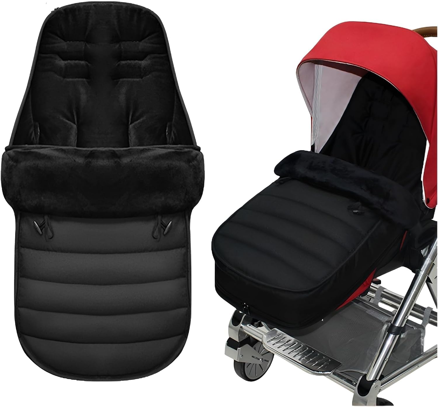 Śpiwór do wózka dziecięcego Buggy, zimowy śpiworek na stopy dla