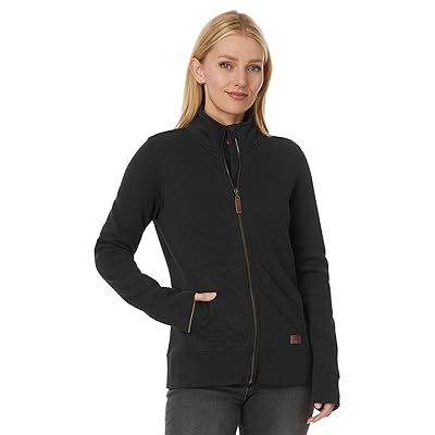 L.L.Bean Quilted Full Zip Sweatshirt Women