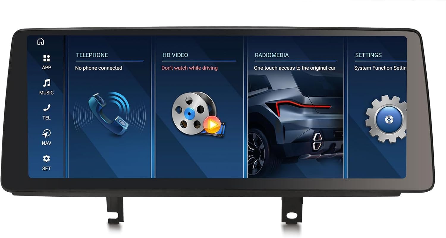 12,3" 8-Core 8GB+128GB Android 15 Autoradio Navigatore GPS per BMW Serie 3 F30 F31 F34 Serie 4 F32 F33 F36 M3 F80 M4 F82 Sistema NBT iDrive CarPlay Android Auto Bluetooth 5.1 WiFi iDrive Canbus DSP 2K