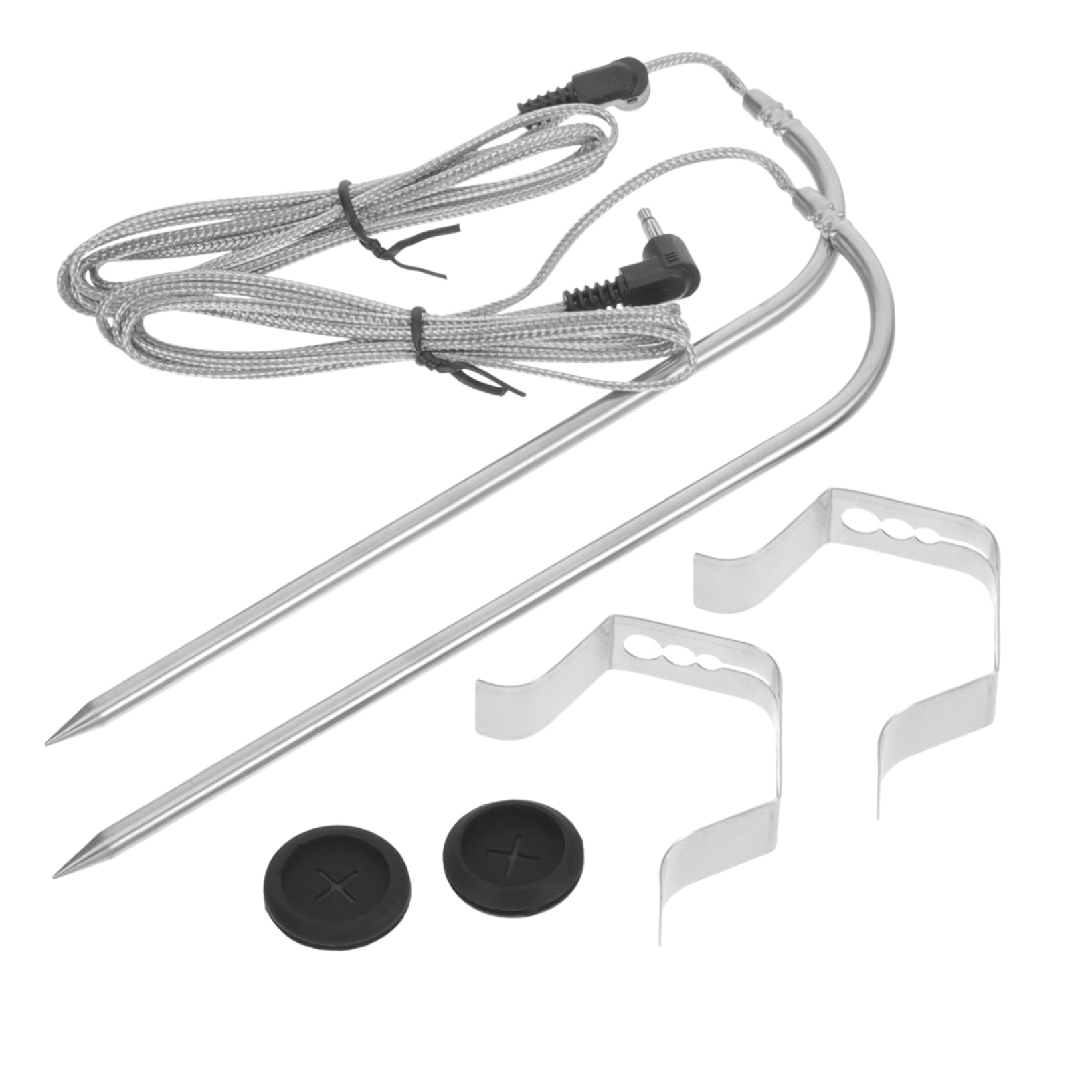 ibasenice 5 Sätze Bbq Fleischthermometer mit Silikonbeschichtetem Präziser Temperaturfühler für Grill für Fleisch Lebensmittel