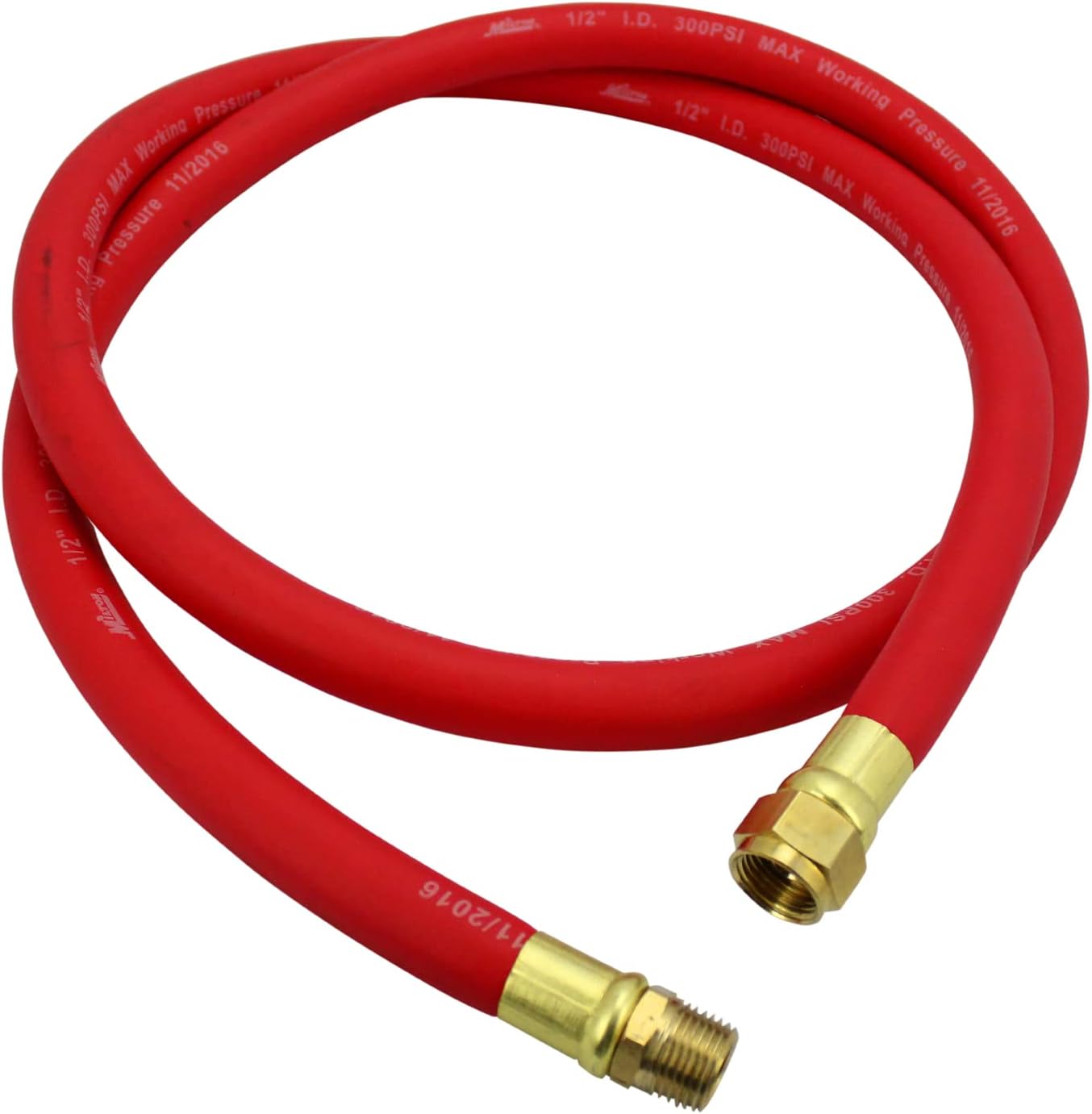 Milton 2780-6LH 6 Foot 1/2" EPDM Rubber Leader Hose