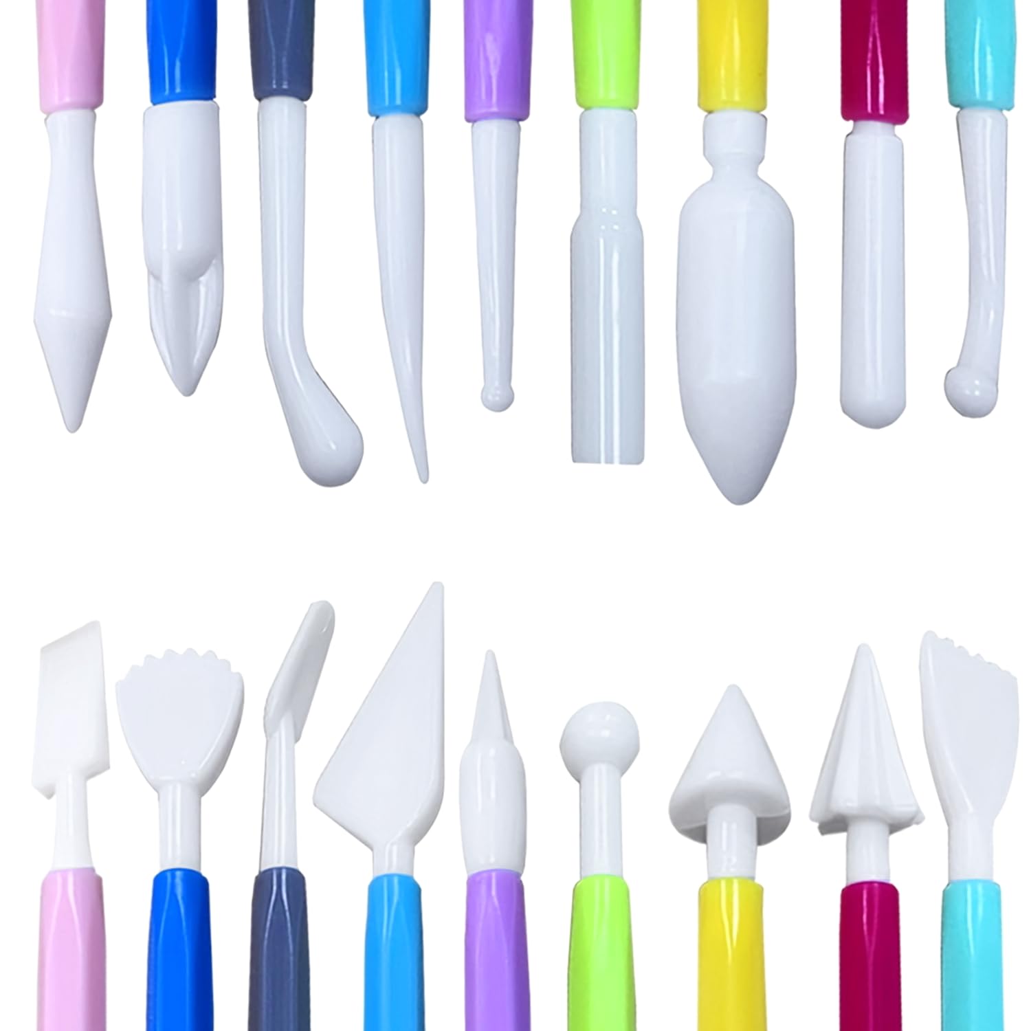 9 Pcs Clay Sculpting Tools Set, Double-Ended Plastic Air Dry Clay Tool Kit, Clay Tool for Pottery, Polymer, Air Dry Clay, Ceramic, Modeling, Shaping, DIY Crafting