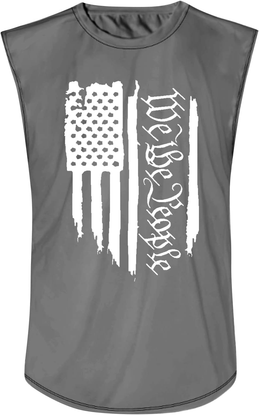 Ymosrh Men's Sleeveless Tee Shirts 4th of July Shirt USA Flag Patriotic Gym Workout Independence Day Shirt, S-4XL