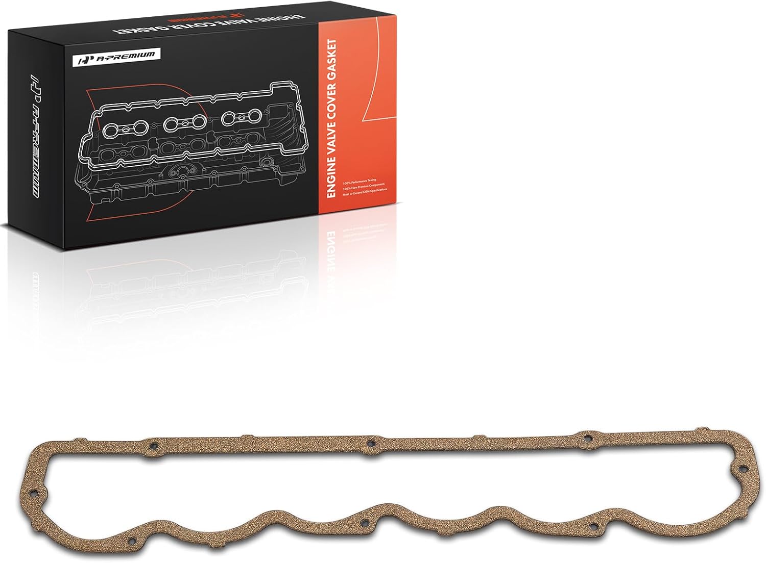 A-Premium Engine Valve Cover Gasket Compatible with Ford F-150 1975-1987, F-250 F-350 1968-1987, E-350 E-150 E-250 Econoline, Bronco, Country Sedan, Country Squire, Custom, Custom 500