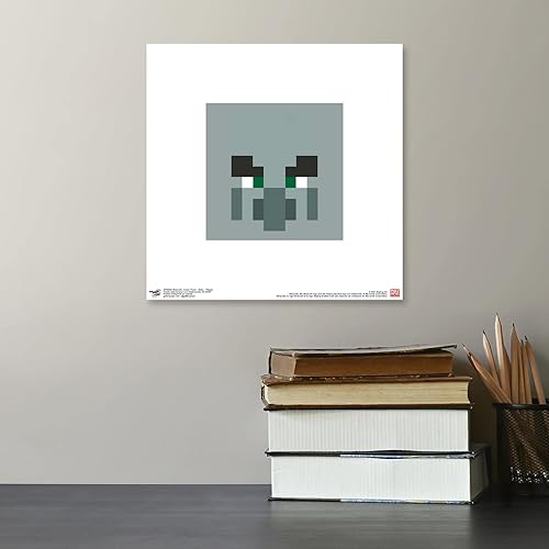 Miniatura 5 de Trends International Gallery Pops Minecraft Pixeles icónicos - Mobs - Arte de pared Pillager, versión sin marco, 12 x 12 pulgadas