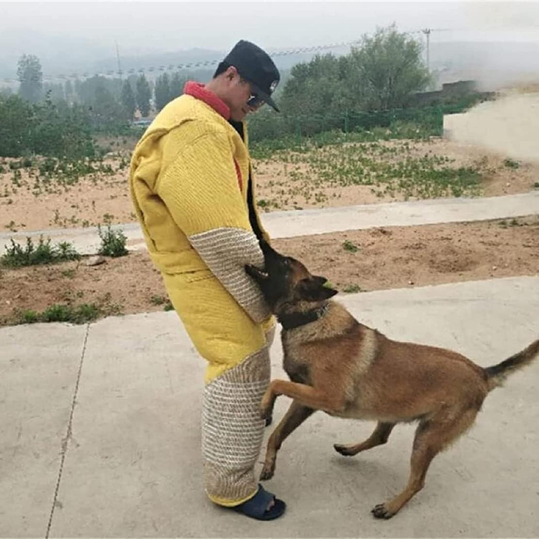 Professional Dog Training Protective Suit - Anti-Dog Bite Jumpsuit for Trainers, Adjustable and Durable Protection Gear(Medium)