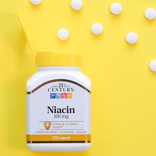 Miniatura 4 de 21st Century Tabletas de niacina, 100 mg, 110 unidades
