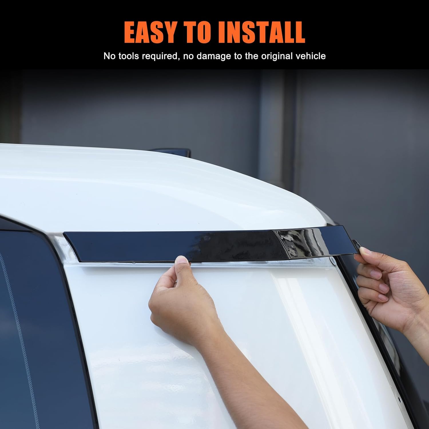 Car Window D Pillar Protective Cover Trim Replacement Compatible with Toyota Land Cruiser 250 Prado J250 LC250 2024 2025 Accessories (Piano Black)