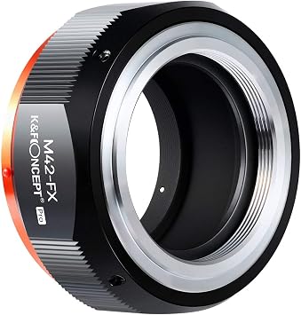 K&F Concept M42 to Fuji X Lens Mount Adapter for M42 Screw Mount Lens to Fujifilm Fuji X-Series X FX Mount Mirrorless Cameras with Matting Varnish Design for Fuji XT2 XT20 XE3 XT1 X-T2