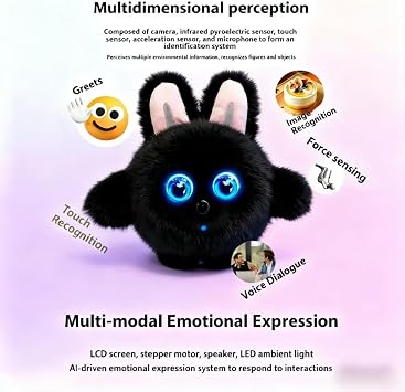 AI Companion Robotic Pet Smart Emotional Resonance AI-Powered Voice & Gesture Control, Real-Time Interaction Robots at Home or Workspace
