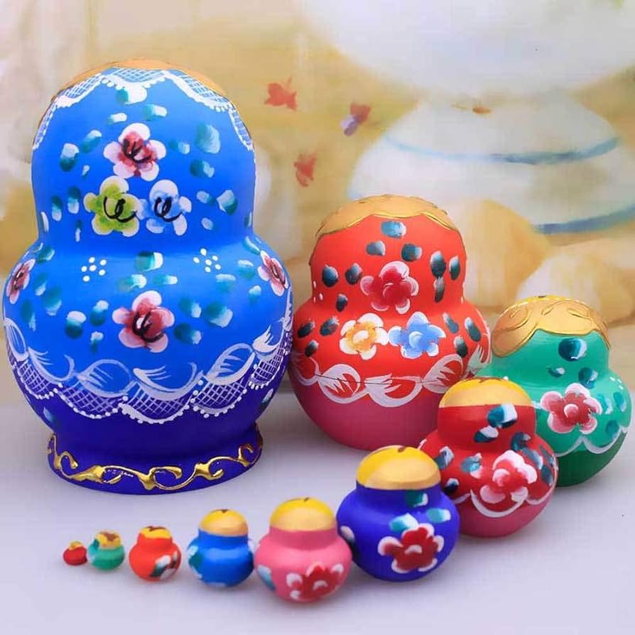 Amazon | マトリョーシカ 民芸品 ロシア人形 伝統 木製 手作り