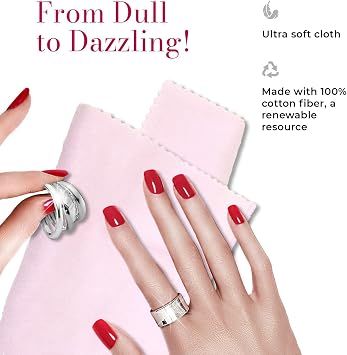 CONNOISSEURS Premium Edition Extra Large Ultrasoft Polishing Cloth with Anti-Tarnish, Value Size 11x14 inches, for Gold Jewelry