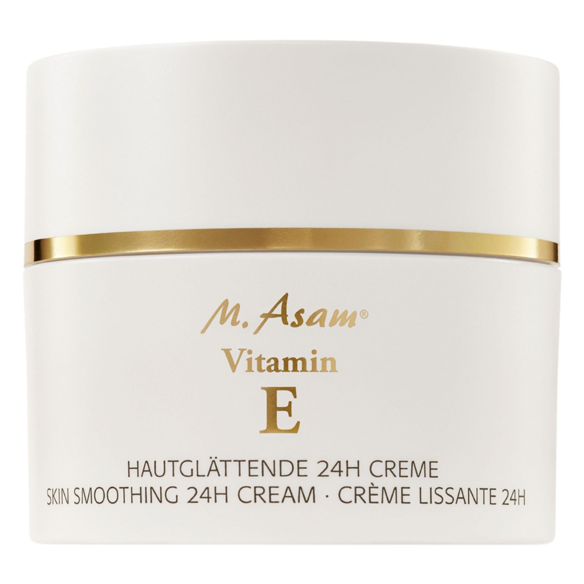 M. Asam VITAMIN E hautglättende 24h Creme (50ml) – Anti-Aging Gesichtscreme für maximale Hautglättung, schützt vor schädlichen Umwelteinflüssen & vorzeitiger Hautalterung, Gesichtspflege