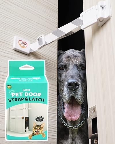 Miniatura 8 de HA SHI Pestillo ajustable para puerta de gato, cerraduras a prueba de niños y mascotas, pestillo ajustable Buddy Pet Stopper, correas de seguridad