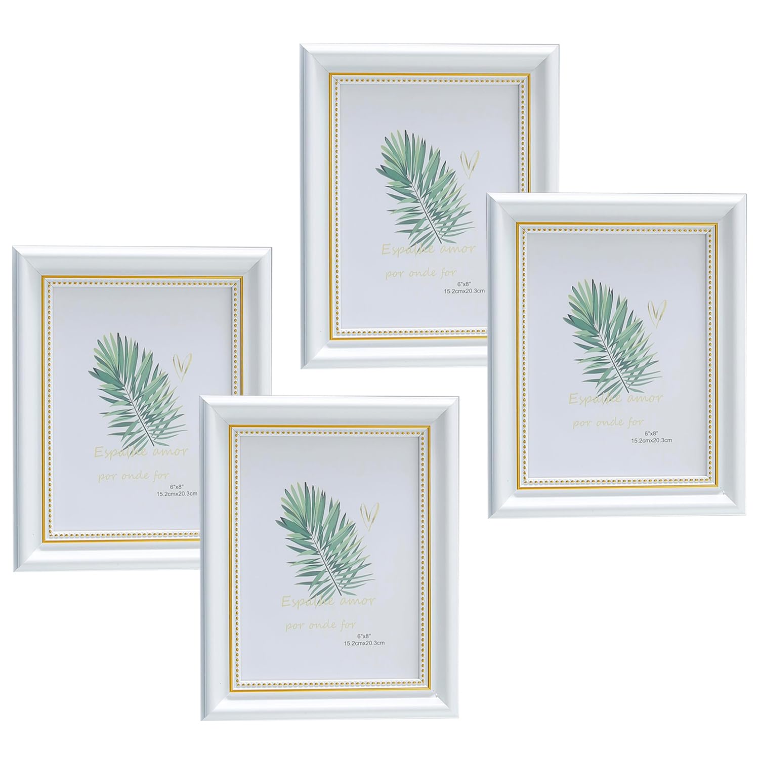 Kuber Industries Photo Frame For Home Décor|Use Horizontal & Vertical|Crystal Clear Glass|Perfect For Home, Office And Shop "21.8x26.9CM"-Pack of 4 (White) (B0CN2K42JH) Amazon Price History, Amazon Price Tracker