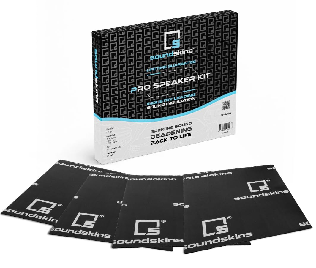 SSK-SSPROSK Car Sound Deadening Material - 180mil/4.5mm Triple Layer - 3.4 sqft. - Reduce Vibrations, Insulate Heat, and Minimize Resonance