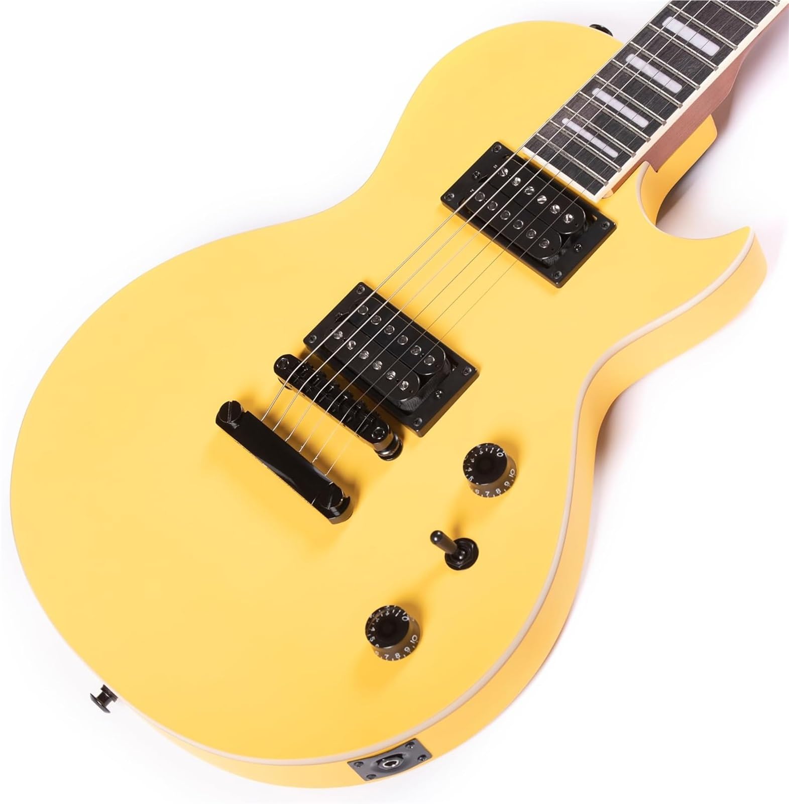 Guitare Électrique 6 Cordes Robuste Avec Chevalet Fixe Et Deux Micros Guitare Électrique Débutants