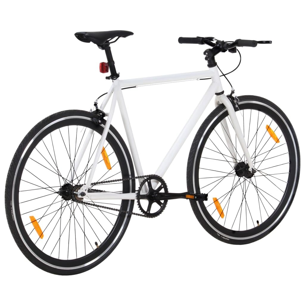 Bicicleta de marcha fija de 700 C, 59 cm, bicicletas negras y azules, bicicleta ligera de carretera de una sola velocidad con buje abatible para conducción urbana
