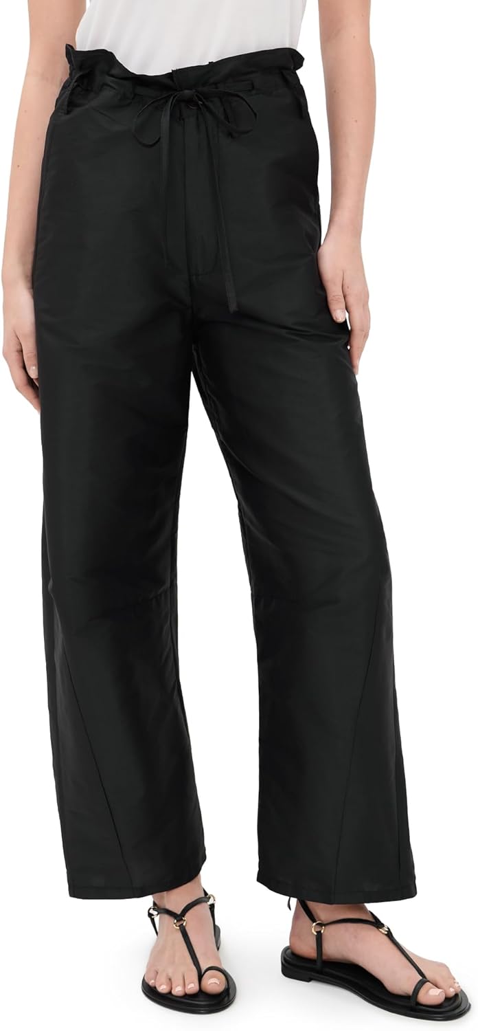 Chan Luu Women's Techno Taffeta Barrel Pants