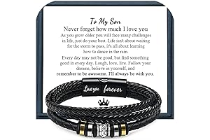 Leather Bracelet for Men,A Thoughtful Gift from Son to Dad