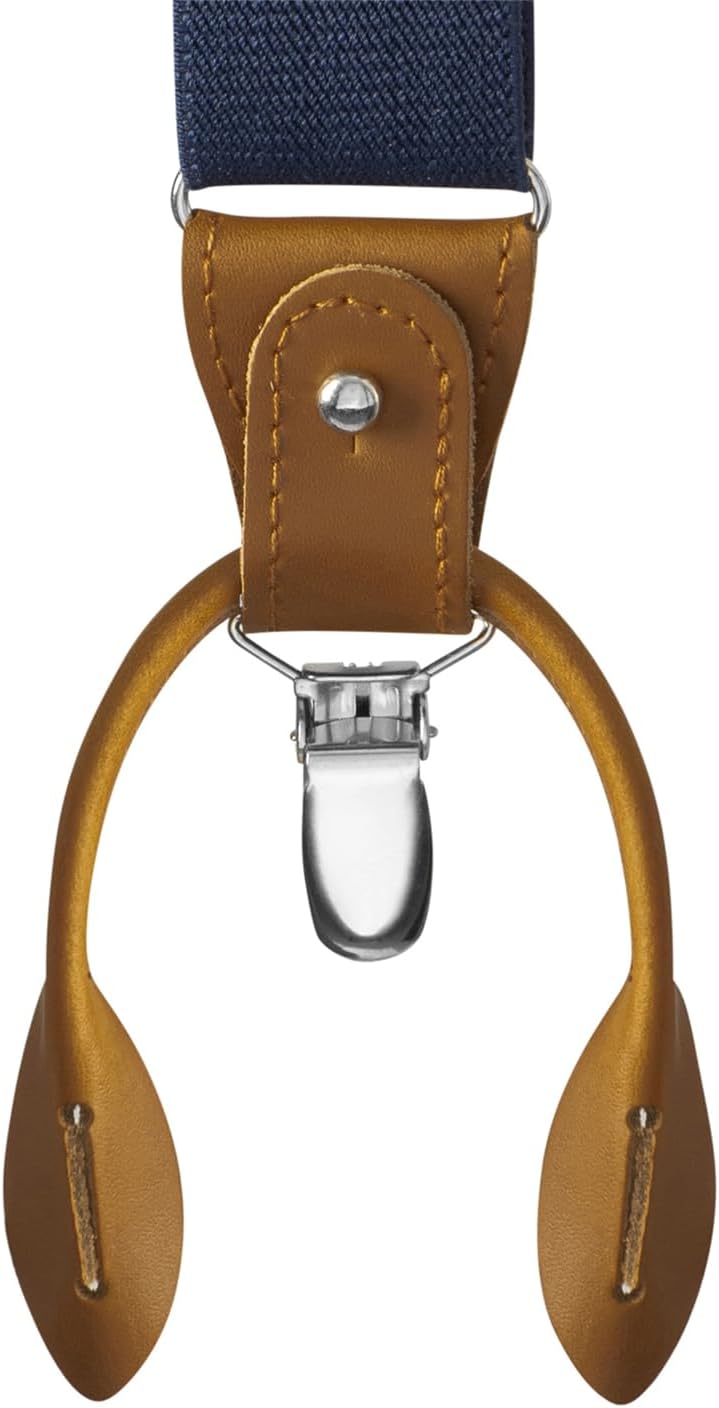 Buyless Fashion Suspenders For Men - 48" Adjustable Straps 1 1/4" - Y Back With Clips And Buttons - Image 3