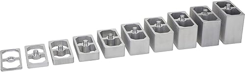 Bloque de bajada de resorte de hoja de aluminio de 12 pulgada - Universal, versátil para ajuste de altura de paseo, 2.5 pulgadas de ancho x 5