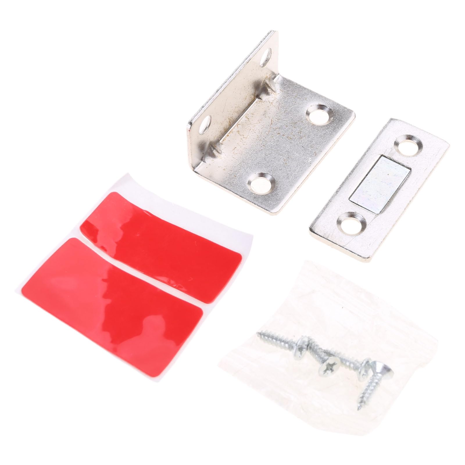 Fentency Silver L-Shaped Invisible Magnet Cabinet Catch For Latch/Free Easy Installation Keep Cupboard Wardrobe Cl Magnet Door Catches Hardware Stainless Steel