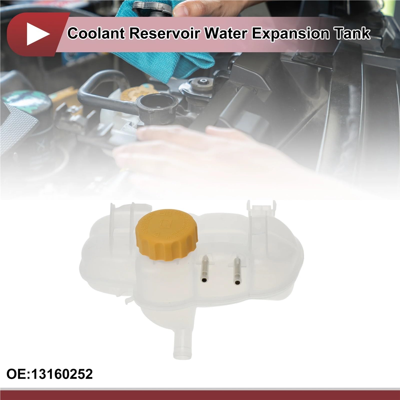 Réservoir Récupération Liquide Moteur Réservoir Liquide Derefroidissement Moteur, Vase D'expansion D'eau Adapté Pour Ope Adapté Pour Vauxhall Meriva Bouchon Bouteille Radiateur Liquide
