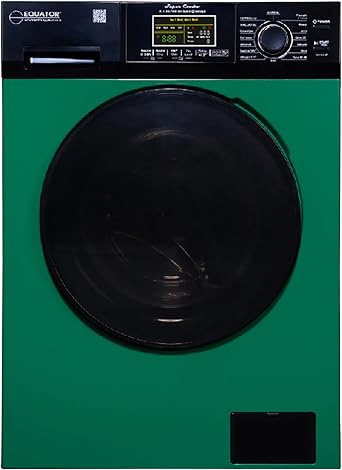 EquatorAll-In-One CONVERTIBLE 18lb/1.9cf Washer-Dryer 1400RPM Green Black
