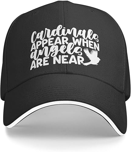 Christmas Hat Cardinal Appear Whens Angel are Near Hat Women Baseball Cap Graphic Cap Christmas Hat Cardinal Appear Whens Angel are Near Hat Women Baseball Cap Graphic Cap