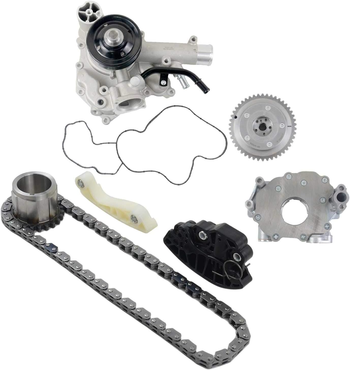 5.7 Hemi Timing Chain Kit w/Oil Pump & Water Pump 53022243AF, 53021622BF, 68346912AA, 9-0750S Replacement for Dodge Ram 1500 2500 3500 V8 5.7L 2009-2015