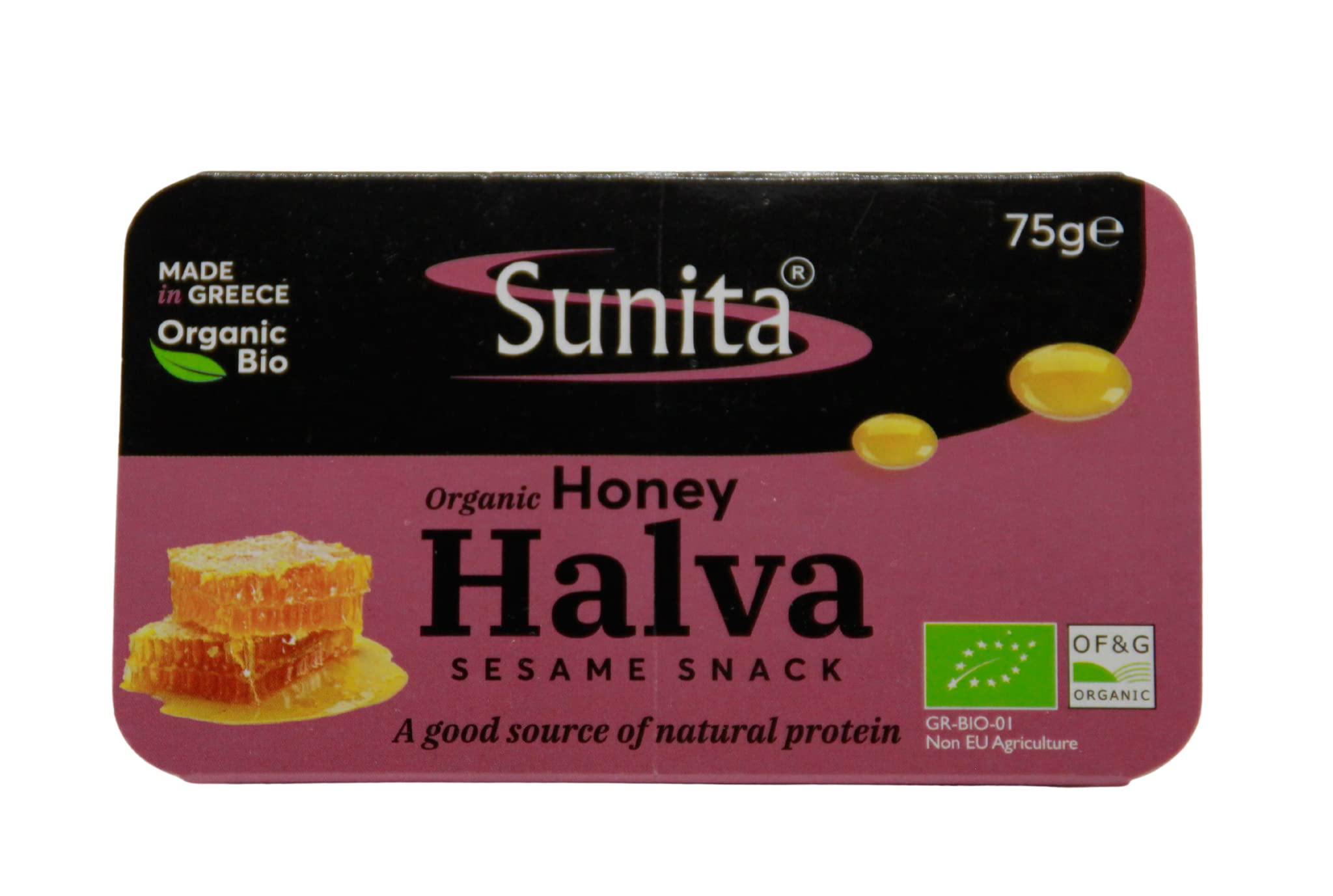 Sunita Org Plain Honey Halva 75 g