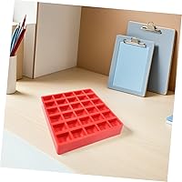 Vista 8 de Caja de contenedores de plástico Suministros de almacenamiento Caja de plástico rojo Organizador de colección de cápsulas de monedas Soporte