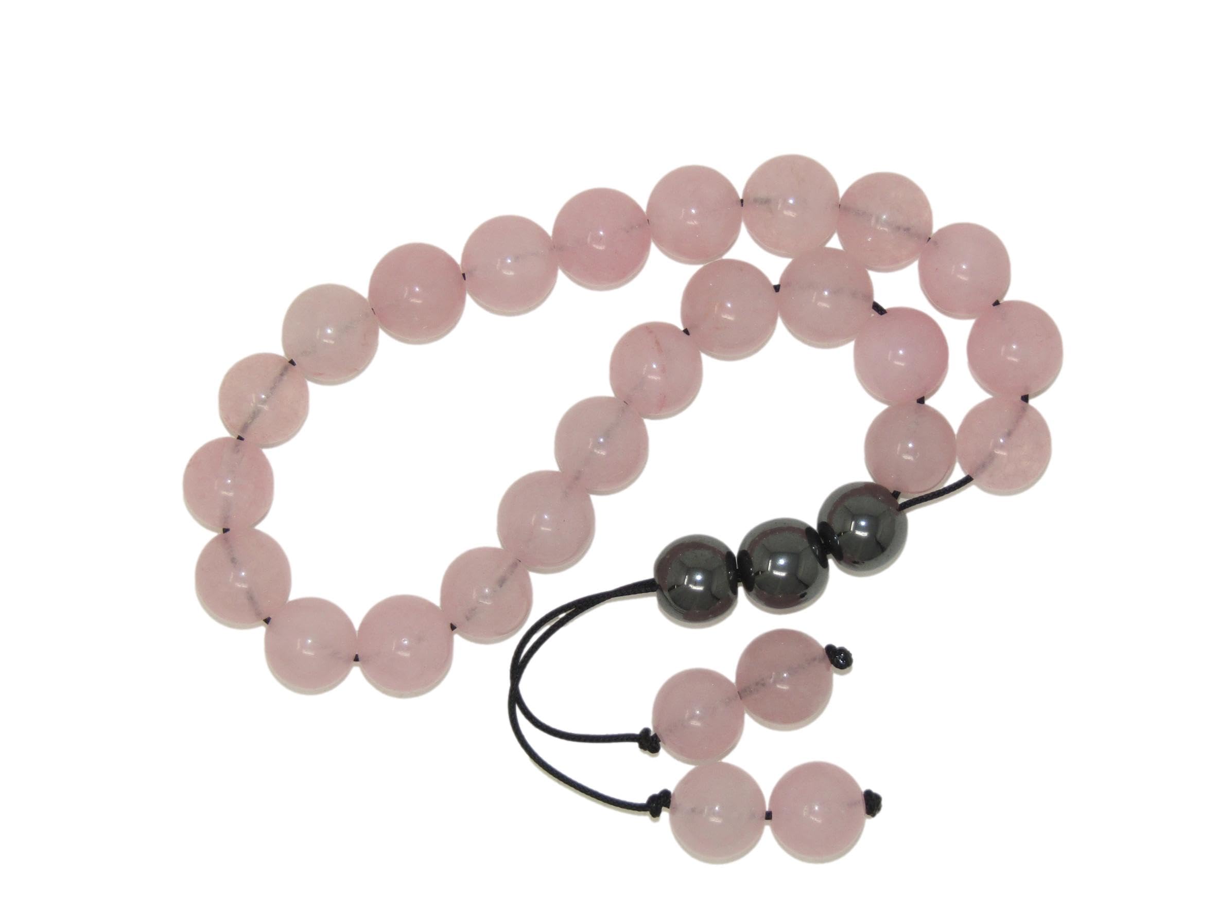 N9 RQ - Greek Style Loose Strung Worry Beads 10mm Rose Quartz Gemstone Beads Handmade by Jeannieparnell
