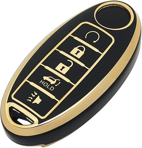 Funda para llavero para Nissan Armada Murano Rogue Maxima Altima Pathfinder, soporte remoto, protector de piel, sin llave, accesorios para funda de