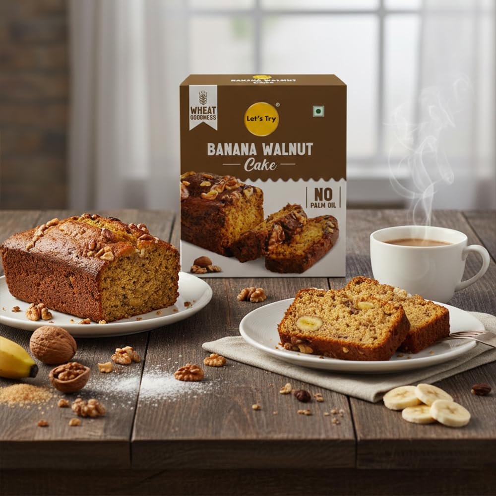 Let's Try Banana Walnut Cake | 0% Maida 130g-picture-21