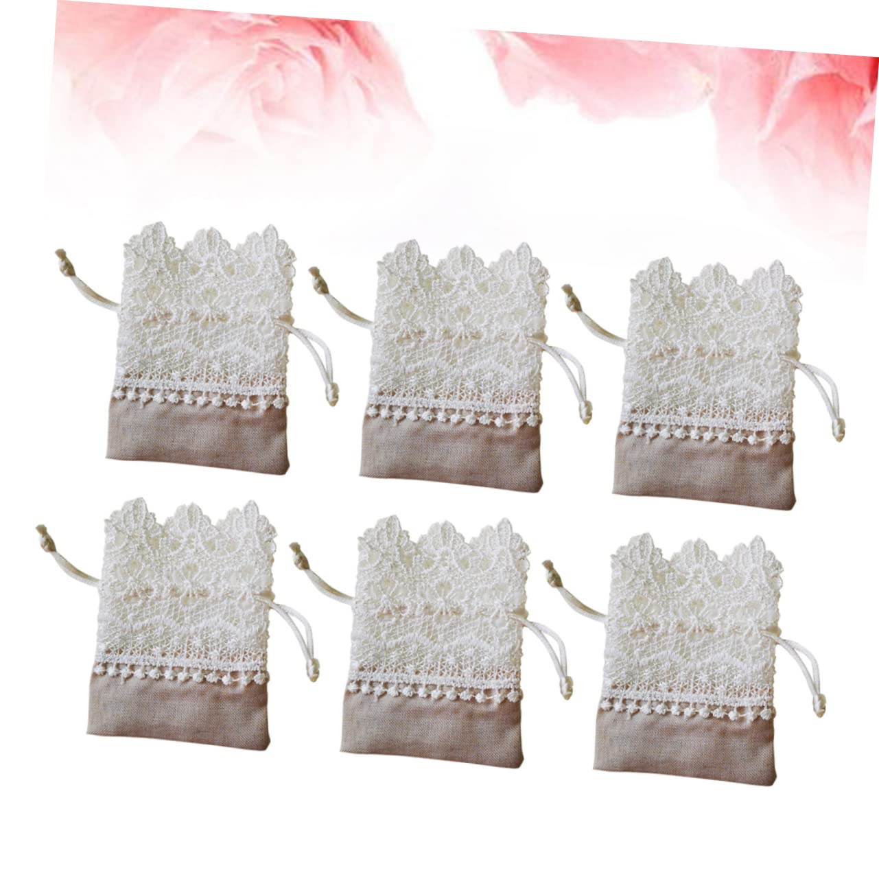 NIYANGLE 30 Piezas mini monedero transparente bolsas de regalo de tamaño pequeño dulces regalos bolsas transparentes para regalos bolsas de regalo de encaje bolsas de cordón Puerto de haz