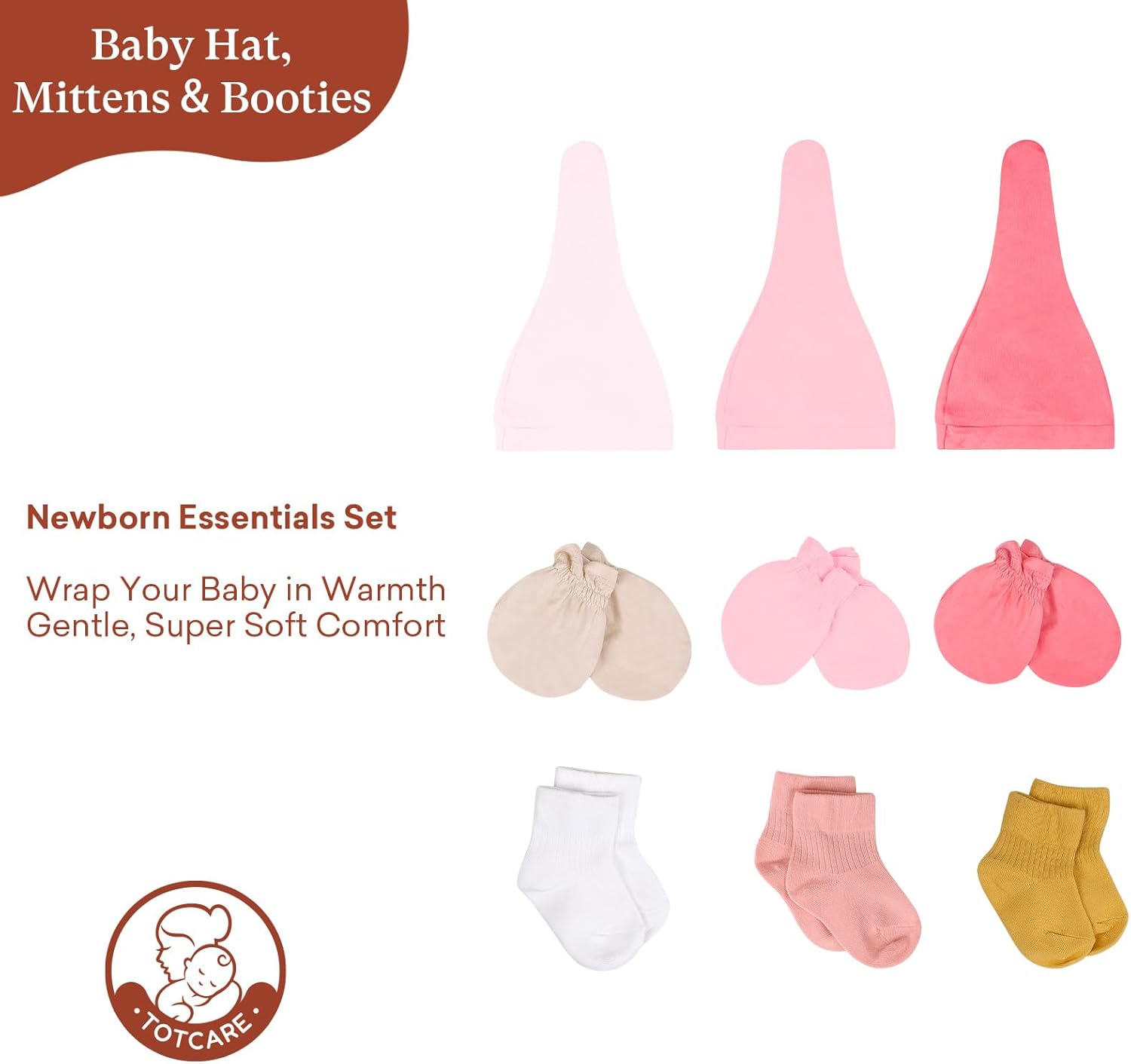Baby Layette Set for Girls, Newborn to 6 Months Baby Clothes, 16 Piece Sets for Newborn Essentials - Image 7