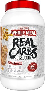 5% Nutrition Real Carbs + Protein Powder (Banana Nut Bread) | Clean, Real Food Mass Gainer Meal Replacement, Carbohydrates for Pre Workout / Post-Workout Recovery (3 lb, 20 Servings)
