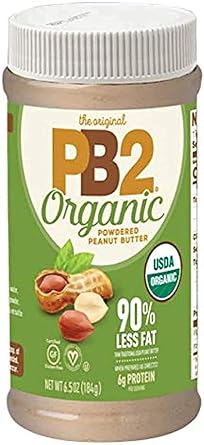 PB2 Organic Powder Peanut Butter 90% Fat Loss 6.5oz - PB2 Organic Powdered Peanut Butter 90% Less Fat 6.5 oz 184g
