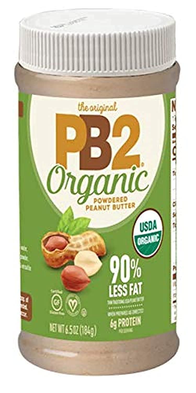 Mantequilla de Maní en Polvo Orgánica PB2 6.5 oz - Certificado USDA, Sin Gluten