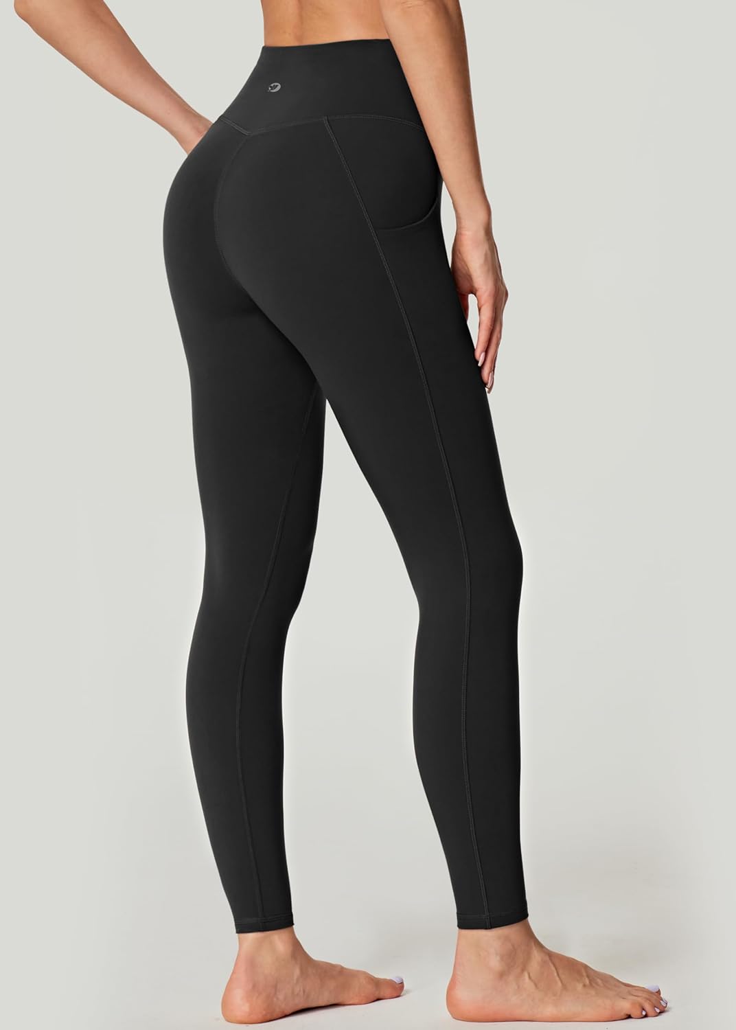 IUGA No Front Seam Leggings with Pockets for Women Buttery Soft Tummy Control Workout Leggings High Waisted Yoga Pants - Image 2