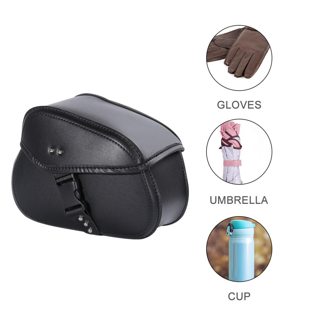 ifundom Borsa da Appendere alla Moto in Pelle Pu, Coppia