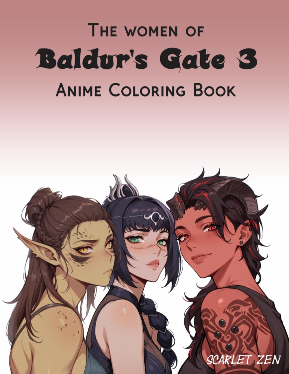 Amazon | The Women of Baldur's Gate 3 Anime Coloring Book