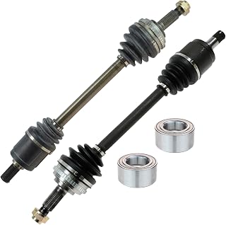 TRQ Front CV Axle Assemblies Front Wheel Bearings 4 Piece