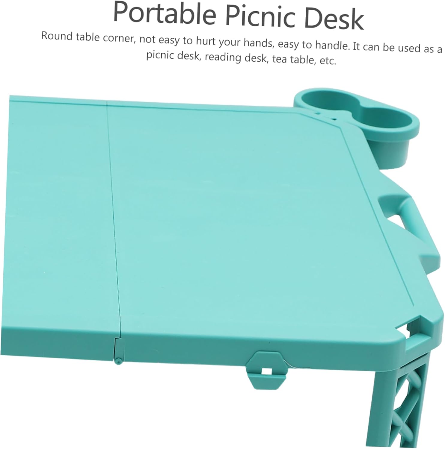 1Pc Portable Folding Camping Table Lightweight Outdoor Picnic Desk Easy Setup Compact Design for Camping Hiking and Outdoor Activities