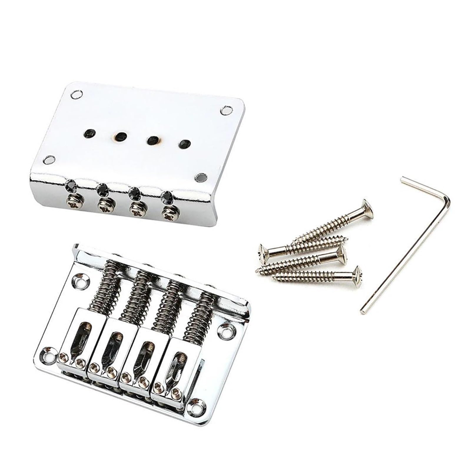 Ponte Fisso A 4 Corde Di Ricambio Per Chitarre Elettriche Cigar Box - Aggiornamento Affidabile Per Prestazioni Migliori Parti di chitarra Ponte
